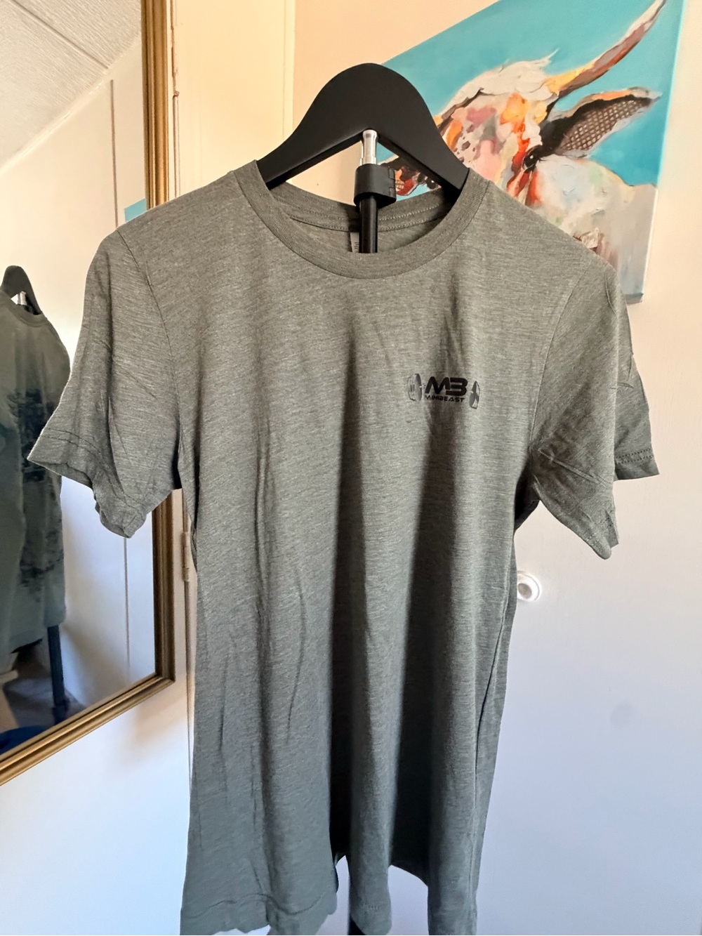 Olive MiniBeast Gray Wing Graphic T-Shirt Size S